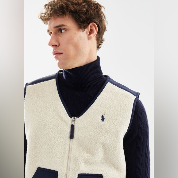NWT POLO RALPH LAUREN Teddy Vest Gilet - Picture 3 of 15